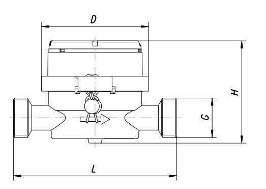 Wodmomierz js-1,6-0,2 smart+ kfap 60-3161003-376